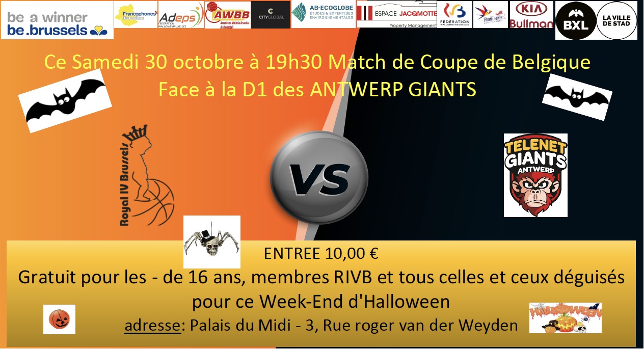 Coupe de Belgique: Royal IV - Giants
