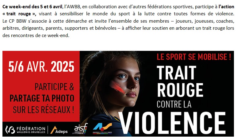 Trait rouge contre la violence
